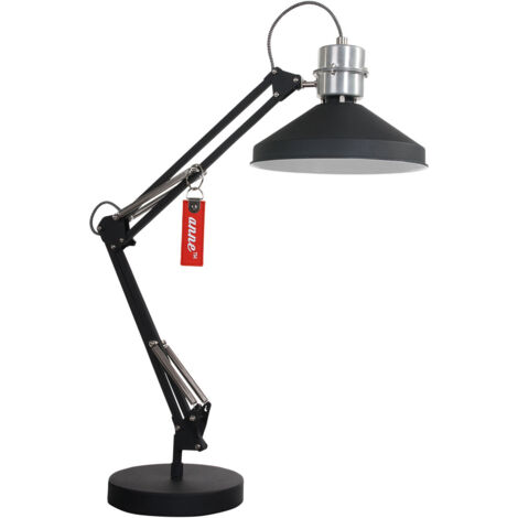 Sienna Zappa Lampe de travail de bureau noir mat, métal (1/5)