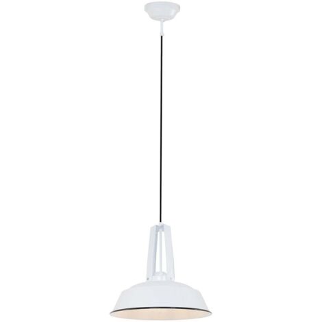 Sienna Eden Dome Suspension Plafonniers Blanc Brillant, Noir Mat (1/5)