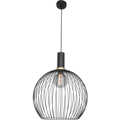 Mexlite - suspension - Aureole - noir - métal - Ø 42cm - E27 - (1/5)
