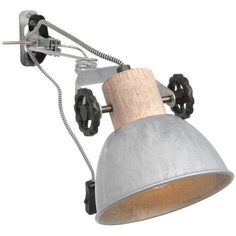 Sienna Gearwood Applique Murale Dome Industrielle, Bois Blanc (1/5)