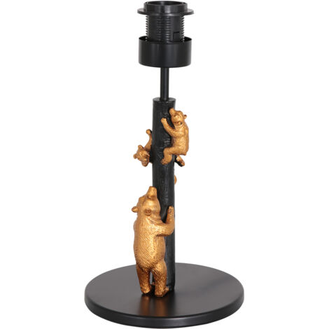 Anne Lighting - lampe de table - Animaux - noir - métal tissu - Ø