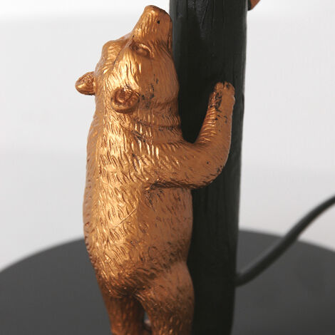 Anne Lighting - lampe de table - Animaux - noir - métal tissu - Ø