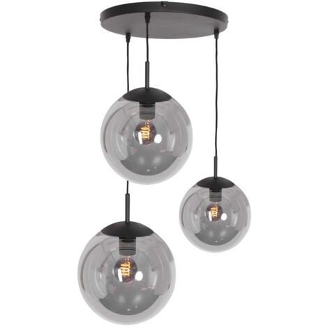 Steinhauer - suspension - Bollique LED - noir - verre métal - Ø (1/5)