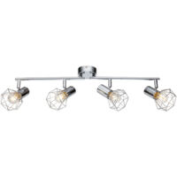 Globo - spot - Xara I - chrome - métal - spot en saillie - E14 -