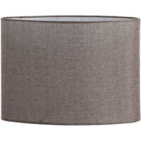 Light & Living - abat-jour - Branfo - marron - textile - E27 -