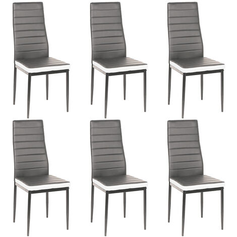 Lot de 6 chaises, chaises de salle à manger chaise de cuisine