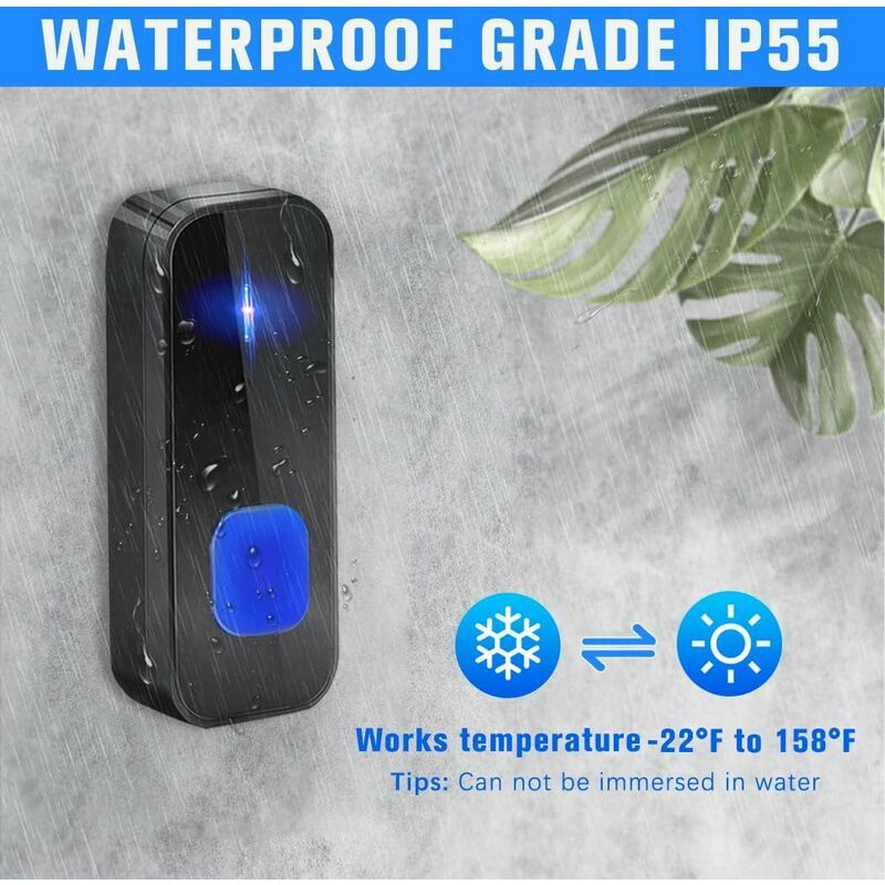 Wired Video Door Phone IP55 level waterproof entrance machine video phone  doorbell intercom camera infrared night vision sensor - AliExpress