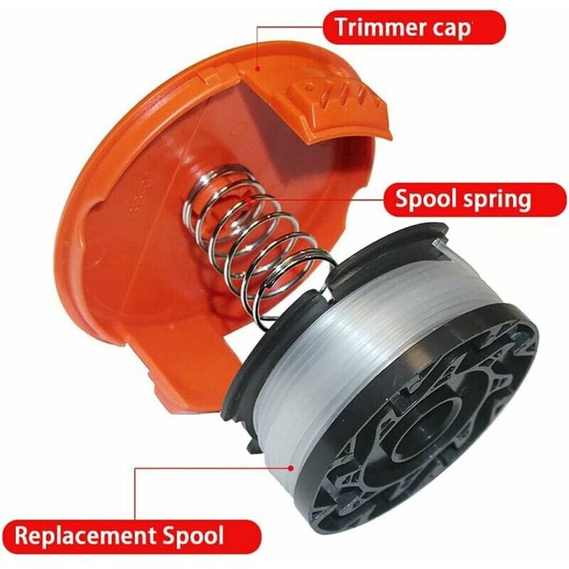 Replacement Trimmer Spool for Black and Decker GH3000 AFS Auto Feed 12 Pack  