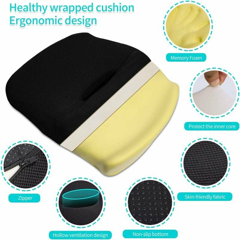 1pc Memory Foam Donut Pillow - Portable Orthopedic Hemorrhoid Pillow  Cushion Support Pad Hemorrhoids, Prostate, Pregnancy, Coccyx, Sciatica,  Coccyx, P
