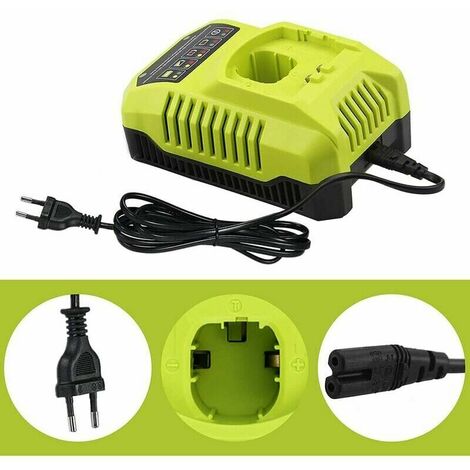 Pour Ryobi P117 P118 P118 Chargeur pour Ryobi one 9.6 V-18V Lithium Ion  NiMH Batterie