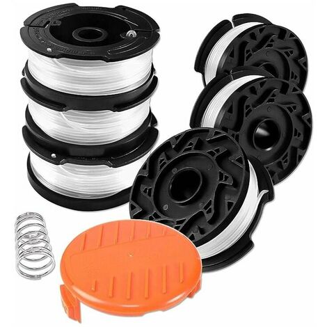 BLACK+DECKER Spool Cap and Spring Replacement Part for Single Line  Automatic Feed Spool AFS Electric String Grass Trimmer/Lawn Edger RC-100-P  1 - The