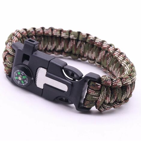 1pcs 21 In 1 Adjustable Paracord Survival Bracelet Tactical Emergency  Equipment Kit Includes Sos Flashlight  Fruugo IN