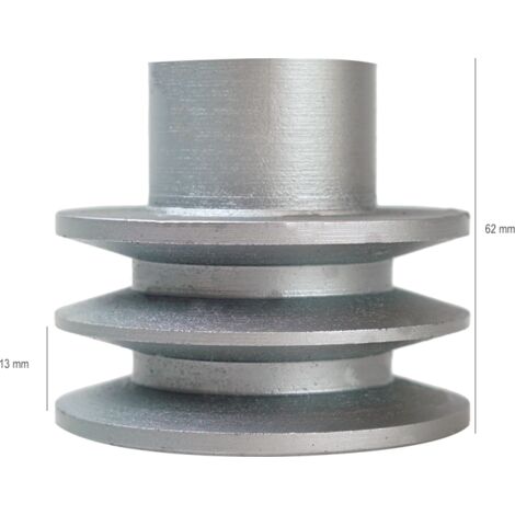 Poulie Aluminium 2 Gorges, Perçage 28 Mm Pour Moteur électrique - Tous Diamètres, Marque Elmar