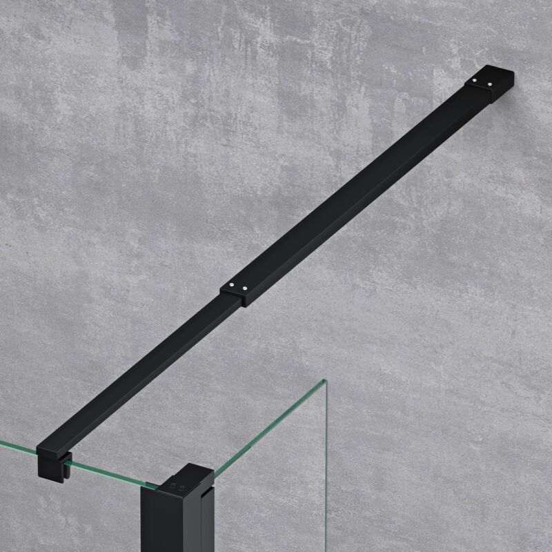 Box Doccia Walk-In Mai & Mai - Vetro 8mm Trasparente, 50x200 Cm, Rivestimento Nano | Con Barra Regolabile - Foto 9