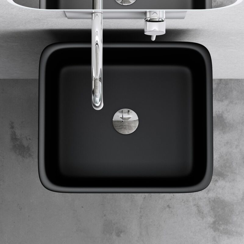 Lavandino A Colonna In Pietra Artificiale | 60x48x83 Cm | Foro Sfioramento, Facile Da Pulire | Design Moderno - Foto 8