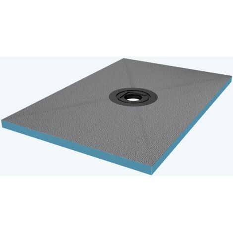 doporro Piatto Doccia 80x120x4 cm da Piastrellare in Polistirene Rigido XPS Tagliabile, con Piletta di Scarico 35L/min, Pronto per Bagno Moderno (1/5)