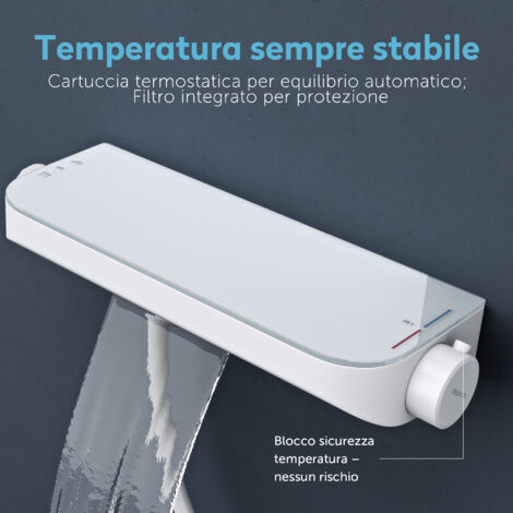 Schläfer 1317300 Set Saliscendi Doccia Con Soffione, Asta Doccia Regolabile 45-66, Doccetta A 5 Funzioni Con Sistema Anticalcare Nero Opaco Flessibile Doccia 87947002