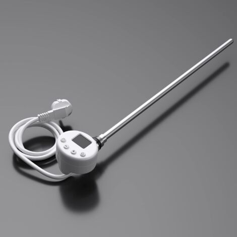 doporro Elemento Riscaldante per Acqua Acciaio Inox, Elemento Elettrica per Radiatori da bagno 1000 W concon Display LCD
