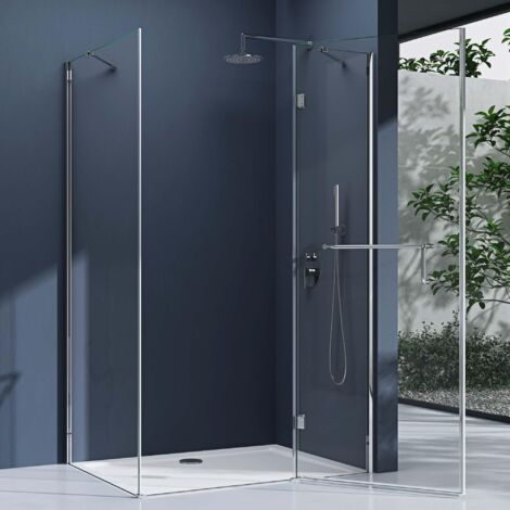 doporro Box Doccia 70x90x190cm, Cabina Bagno Vetro di Sicurezza ESG Vetro Trasparente Incluso Rivestimento Facile da Pulire Ravenna04k