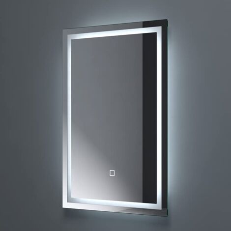 Specchio Da Bagno Con Luci LED Dimmerabili – 31,4x91,4 Cm, Antiappannamento, Design Senza Cornice, Illuminazione Regolabile Per Trucco E Rasatura, Moderno E A Risparmio Energetico