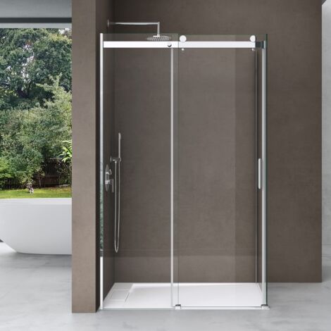 doporro Box Doccia 100x100x195cm, Cabina Doccia con Porta Scorrevole Vetro di Sicurezza ESG Vetro Trasparente Incluso Rivestimento Facile da Pulire doporro Box Doccia (1/5)