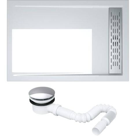 Piatto Doccia Frame Semicircolare In Pietra Artificiale - Ceramiche Italy