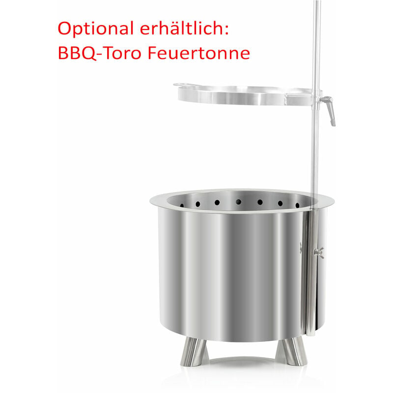 BBQ-Toro Barbecue Pit con griglia per barbecue e picchetto a terra per  barbecue