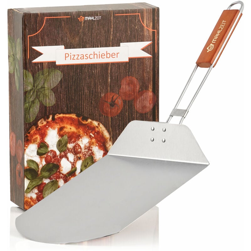 Mahlzeit Pala per pizza Meal con manico in bambÃ¹ 25,5 x 30,5 cm Cursore in  acciaio inox