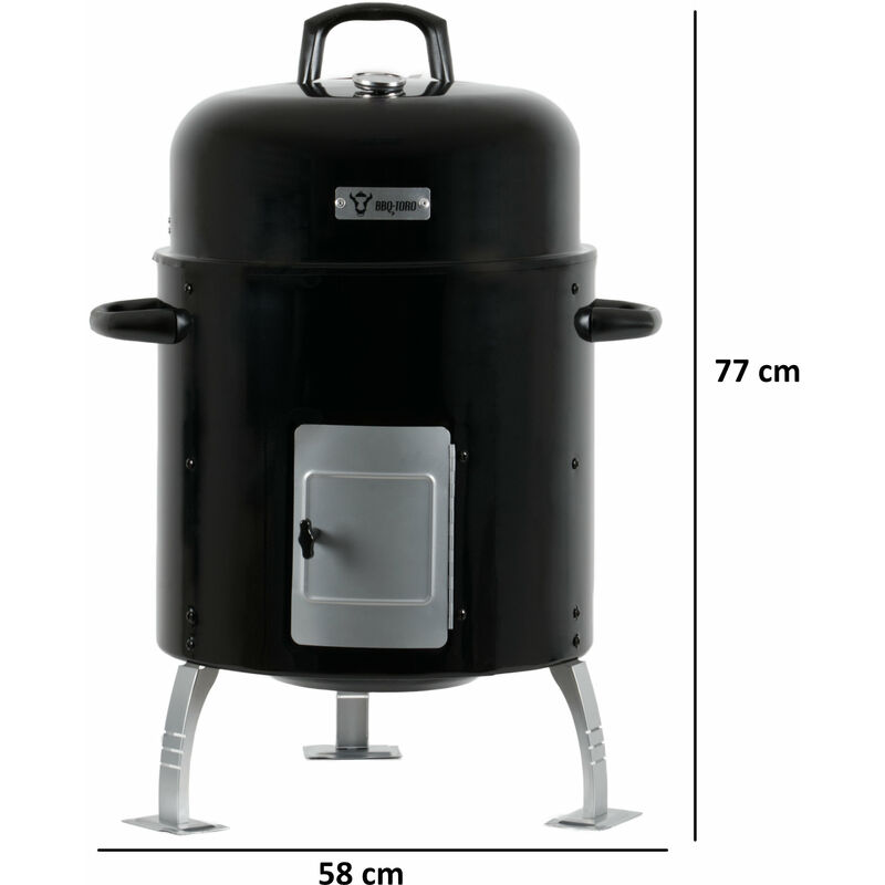 Barbecue affumicatore tondo 81,5 x 41 cm