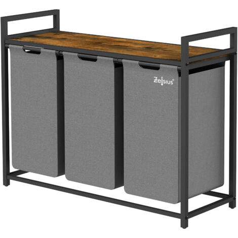 Blu Scuro) Cesto Portabiancheria Sottile Da 46 Litri, Cestini Portabiancheria Stretti E Portatili, Sacco Portabiancheria Pieghevole Impermeabile, 39x | Leroy Merlin - Foto 5