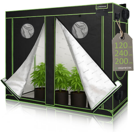 oneConcept Eden Crestere XL Growbox Growtent 240x120x200cm (GT2 Eden Grow XL) (Sera de folie