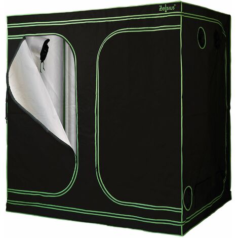 Zelsius Tenda di coltivazione 240 x 120 x 200 cm nero/verde Coltivazione di piante da interno