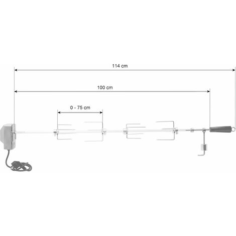 Set Di Spiedi In Acciaio Inox OLPro Chef Aid - Per Barbecue E Cucina - Colore Argento