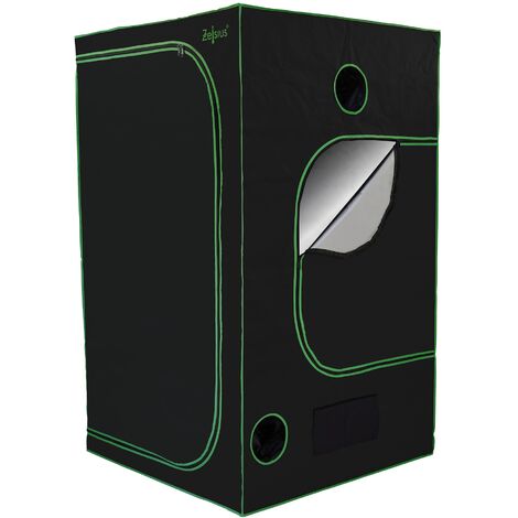 Zelsius Tenda di coltivazione 120 x 120 x 200 cm nero/verde Coltivazione di piante da interno