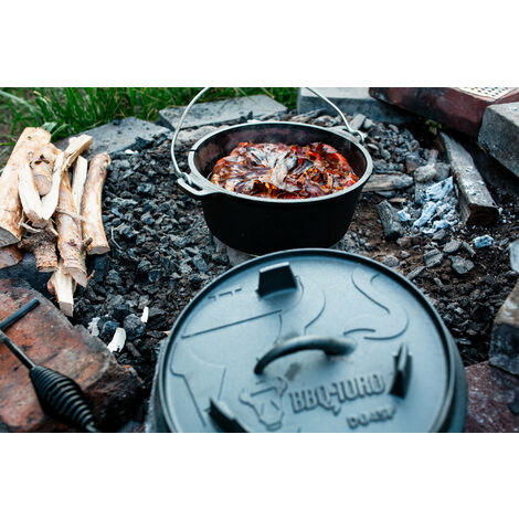 BBQ-Toro Dutch Oven DO9P, pentola in ghisa Premium da 9,0 l, pentola in  ghisa