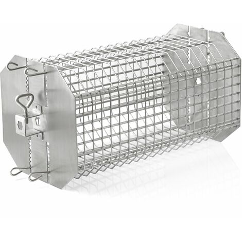 BBQ-Toro Cestello per grigliate in acciaio inox per girare gli spiedini Altezza regolabile