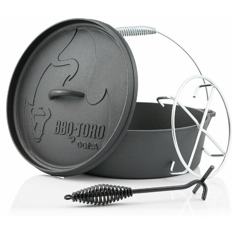 BBQ-Toro Forno olandese DO12AX, pentola in ghisa Alpha da 10,7 l, pentola in ghisa (1/5)