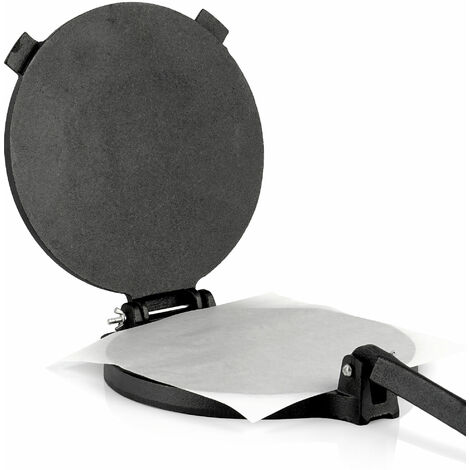Inklapbare Tortilla-pers van gietijzer voor het maken van Chapati, Roti en Tortilla's Inklapbare Tortilla-pers van gietijzer voor het maken van Chapati, Roti en Tortilla's