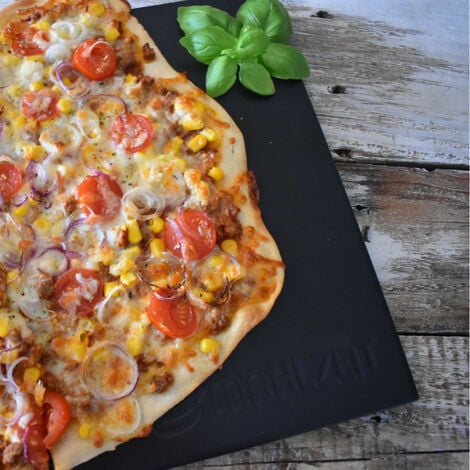 Mahlzeit Pietra per pizza quadrata 38 x 30 cm piastra per pizza e tarte  flambÃ©