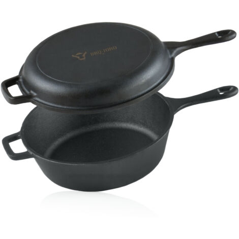 Pentola In Ghisa Skk 16 Cm Induction – Made In Germany, Antiaderente Titan, Coperchio Vetro