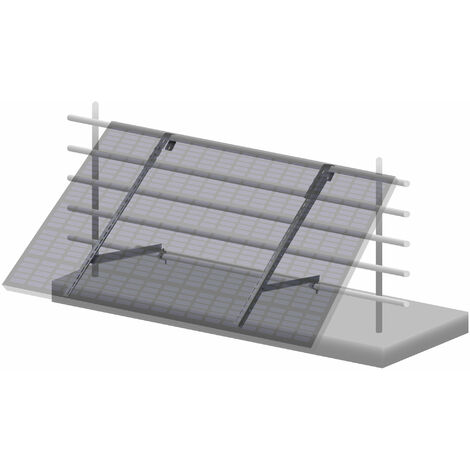 Zelsius Set di staffe universali per pannelli solari da balcone con angolo regolabile, set di montaggio in alluminio