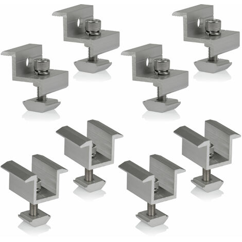 Kit Montaggio Box Tetto Per Furgone - 4 Morsetti A U Con Dadi, Larghezza 85mm | Universale E Resistente