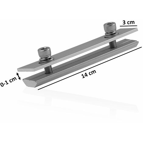 Profilo Alluminio Solare M8 Profilo Solare In Alluminio M8 Orientabile - Scanalatura Per Installazioni Fotovoltaiche - Drimakon Guida Orientabile Per Pannelli Fotovoltaici - Foto 4