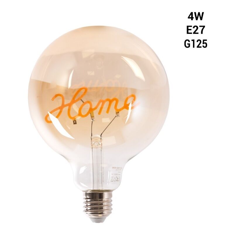 Ampoule LED décorative 4W E27 2500K sortie 35W globe en verre à