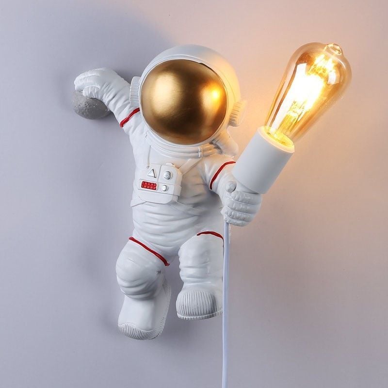 Lampe murale astronaute Conrad Blanc