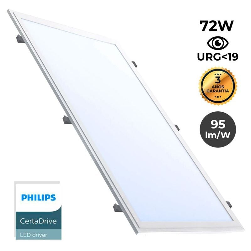 Pannello LED slim 120X60cm - Driver PHILIPS - 72W - UGR19