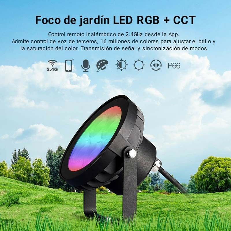 Projecteur LED connecté étanche RGB+CCT 10W 220V Mi-Light (MiBOXER)