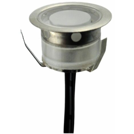 Balise LED encastrable au sol IP67 0,3W 12V-CC - Blanc Chaud (1/5)