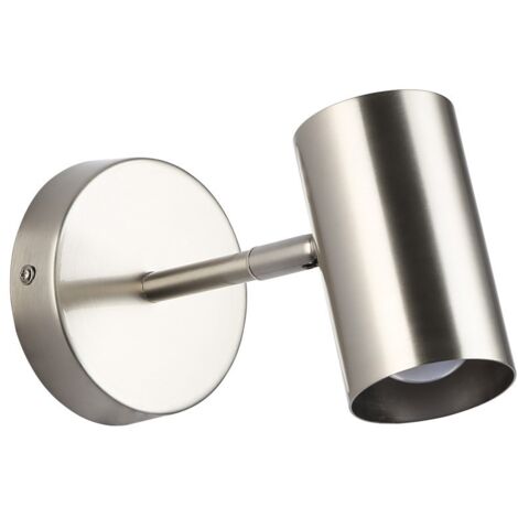 Barcelona Led – Applique murale orientable E27 – Abat-jour réglable en aluminium – Dimensions 100x190x105mm – Éclairage d'appoint intérieur