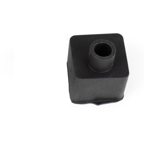 Schwarze Anfangs-/Endkappe für flexible Silikonhülle 16x16 mm - (1/4)